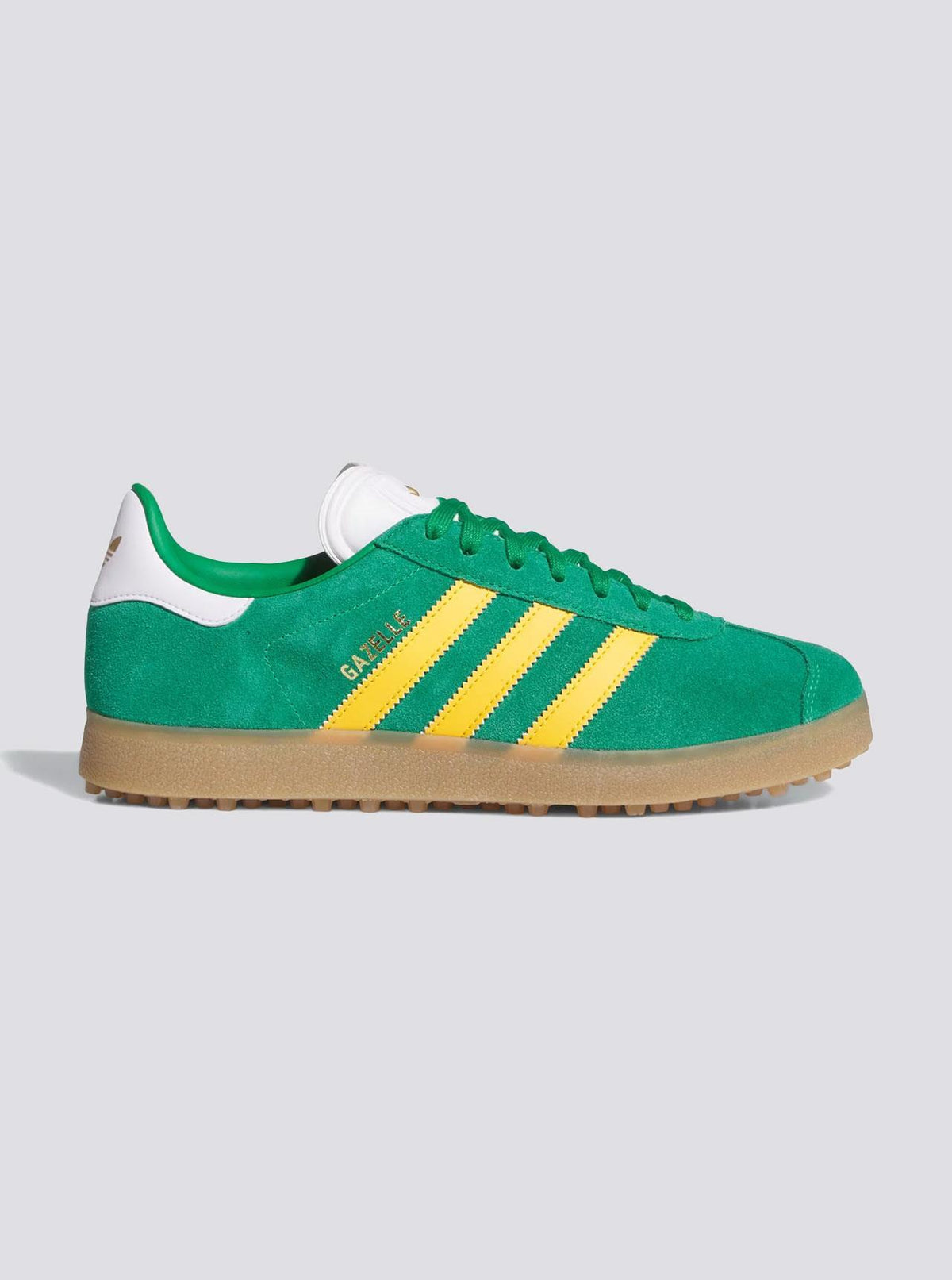 Gazelle Spikeless Golf Shoes Green/Crew Yellow/Footwear White