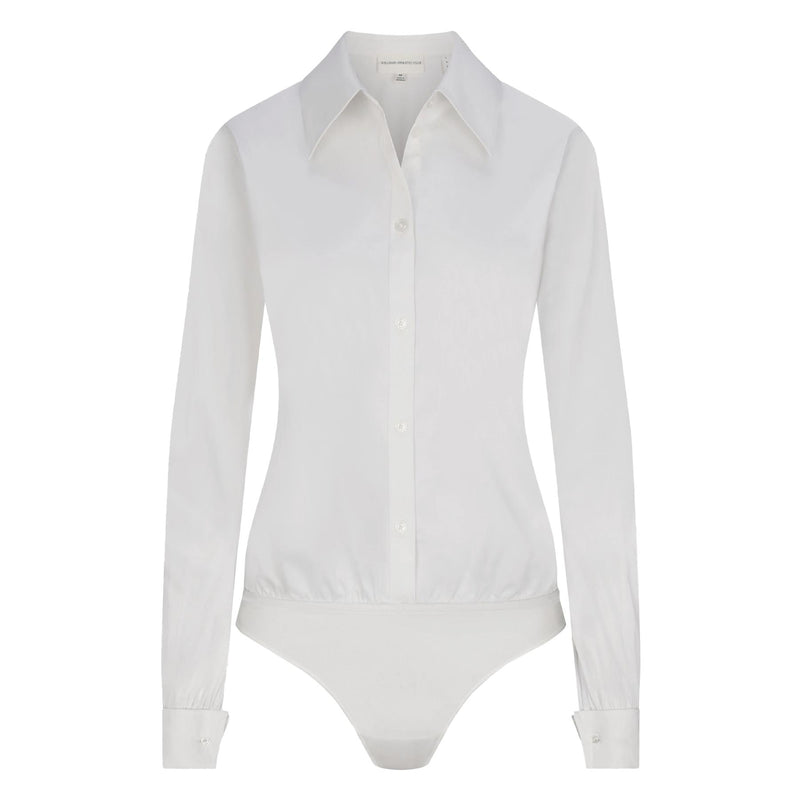Womens Audrey Body Suit Pearl White