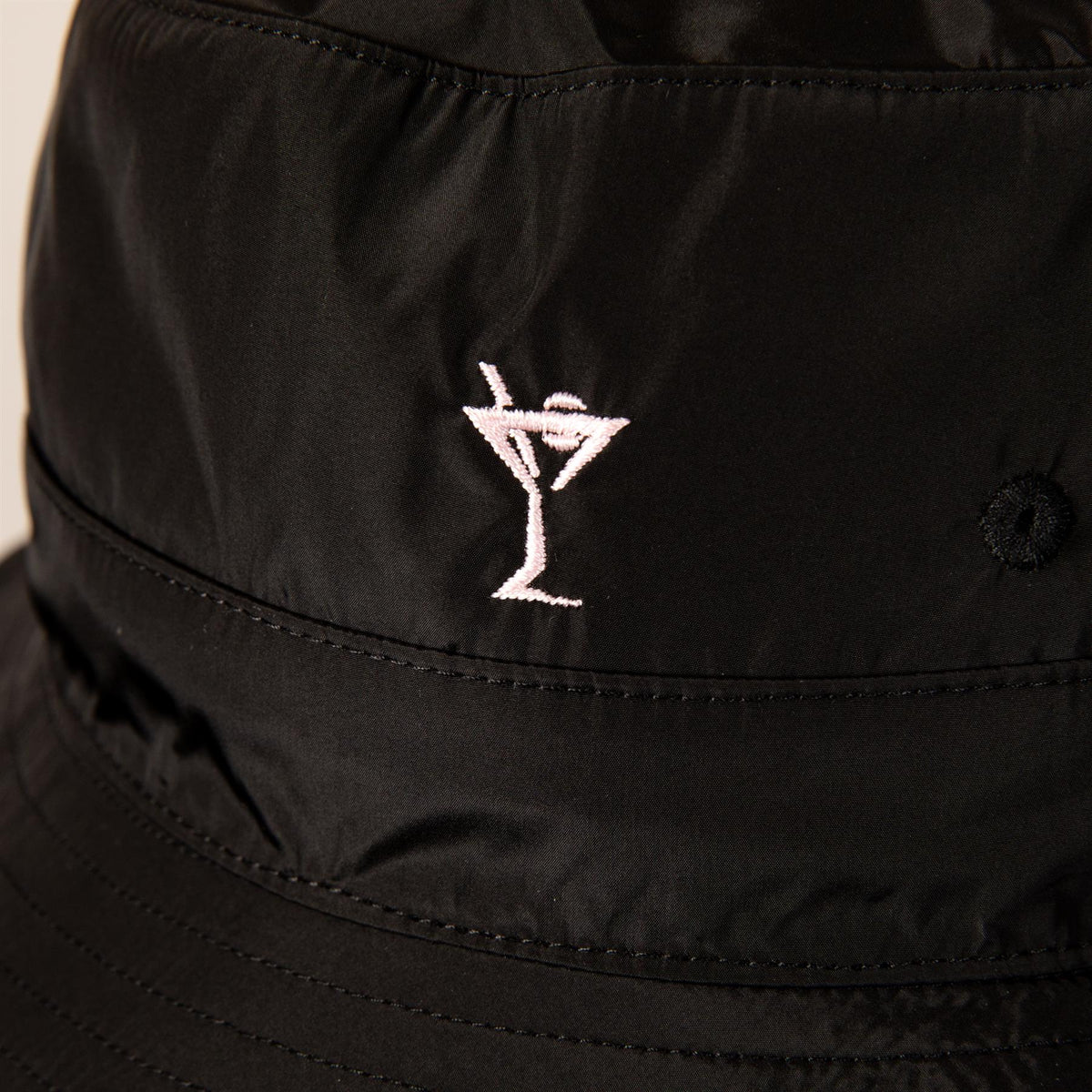 Womens Reversible Bucket Hat Black/Hot Pink