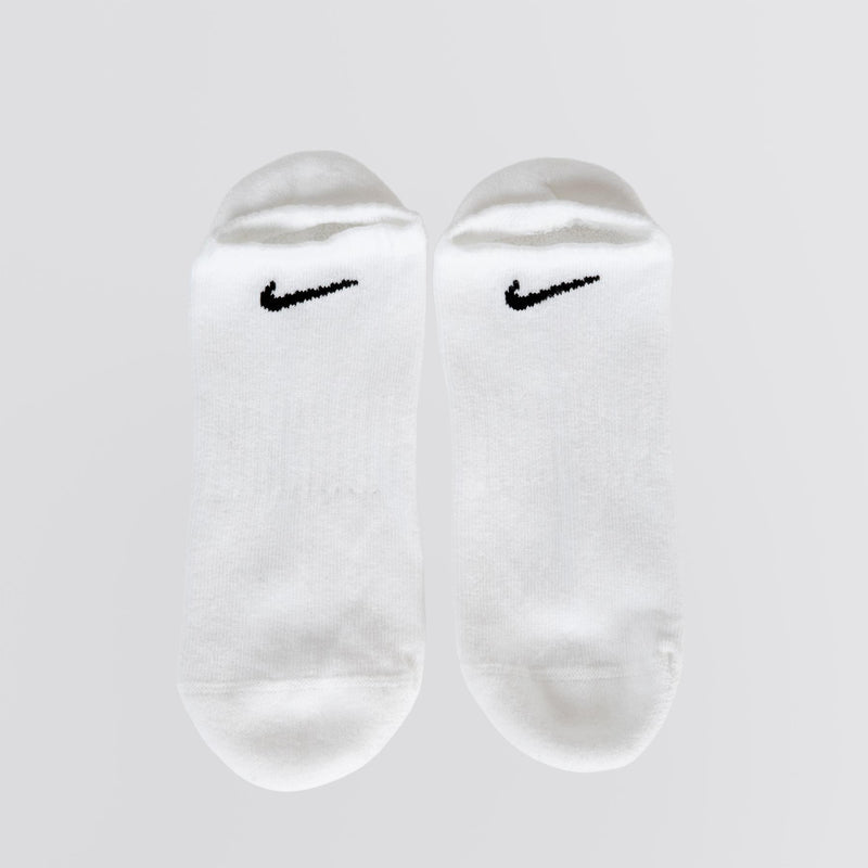 Everyday Cushioned Training No Show Socks 3 Pack White