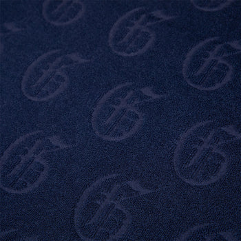 Greyson Old English G Jacquard Terry Hoodie Maltese Blue