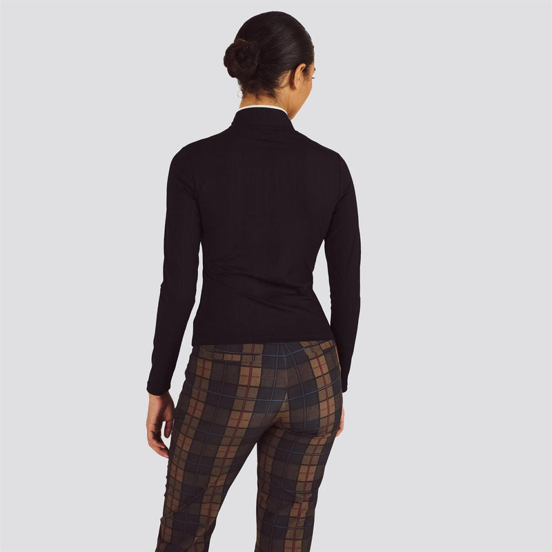Womens Kelly Mockneck Mid Layer Black
