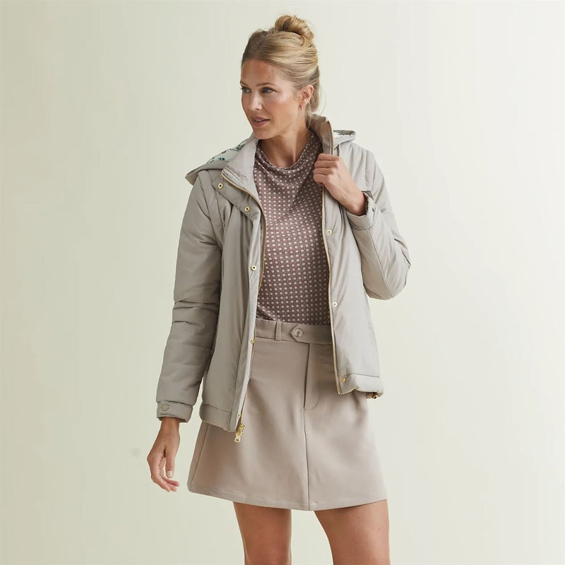 Womens Fait Tout Hooded Jacket Vest Cobblestone