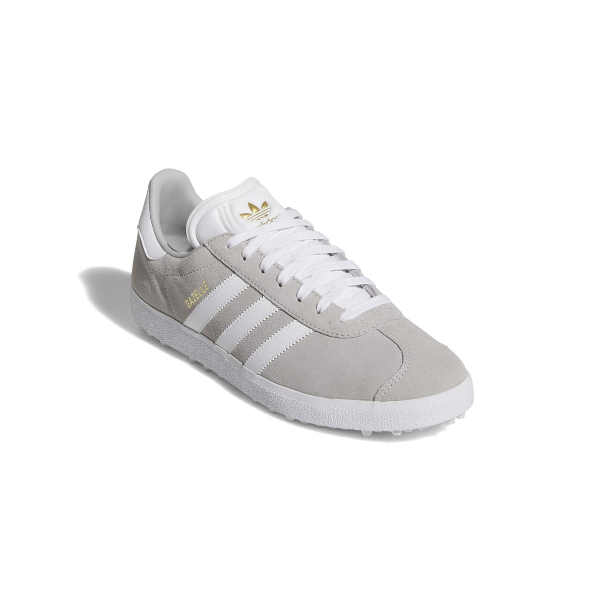 Gazelle Spikeless Golf Shoes Gray/White/Gold
