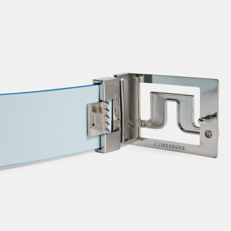 Slater Matte Leather Detachable Belt Nautical Blue