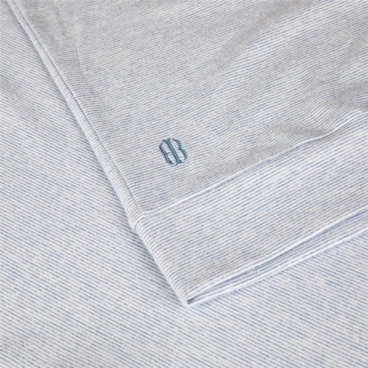 The Hamilton Hoodie Heathered Bedford/White