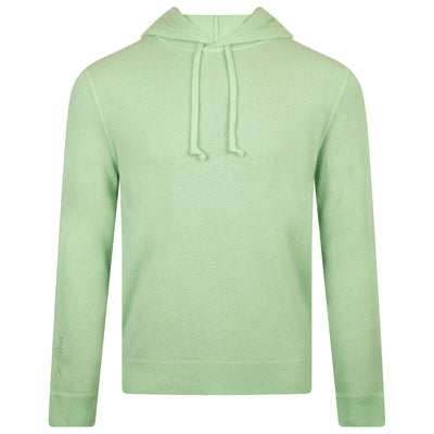 Washable Cashmere Hooded Sweater Frosty Mint Heather - SS24