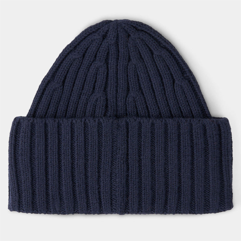 Womens Bony Knitted Beanie Navy