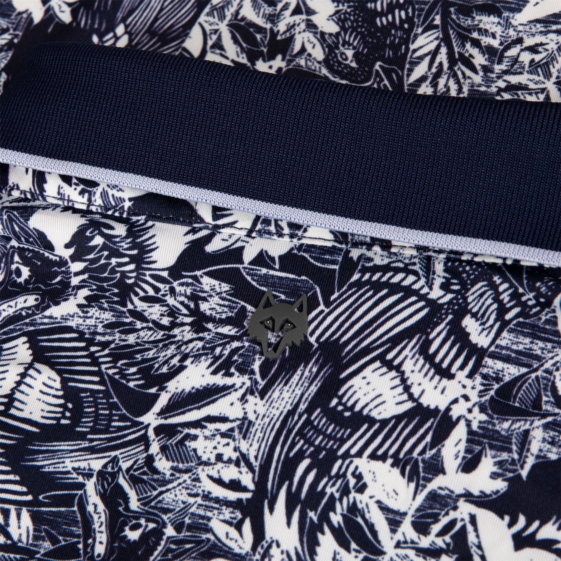 Greyson Stamped Polo Maltese Blue | TRENDYGOLF USA