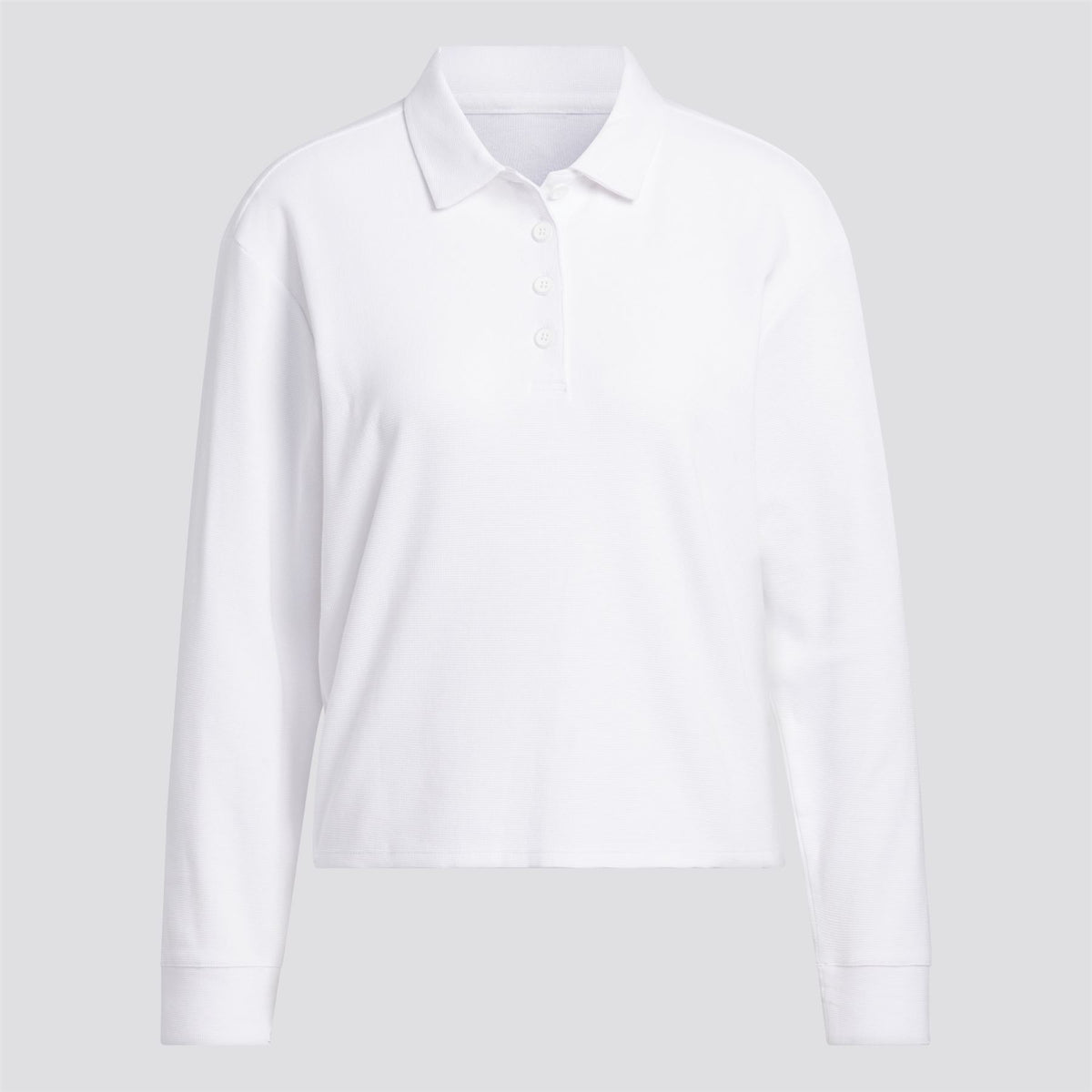 Womens Beyond The Course LS Loose Fit Polo White