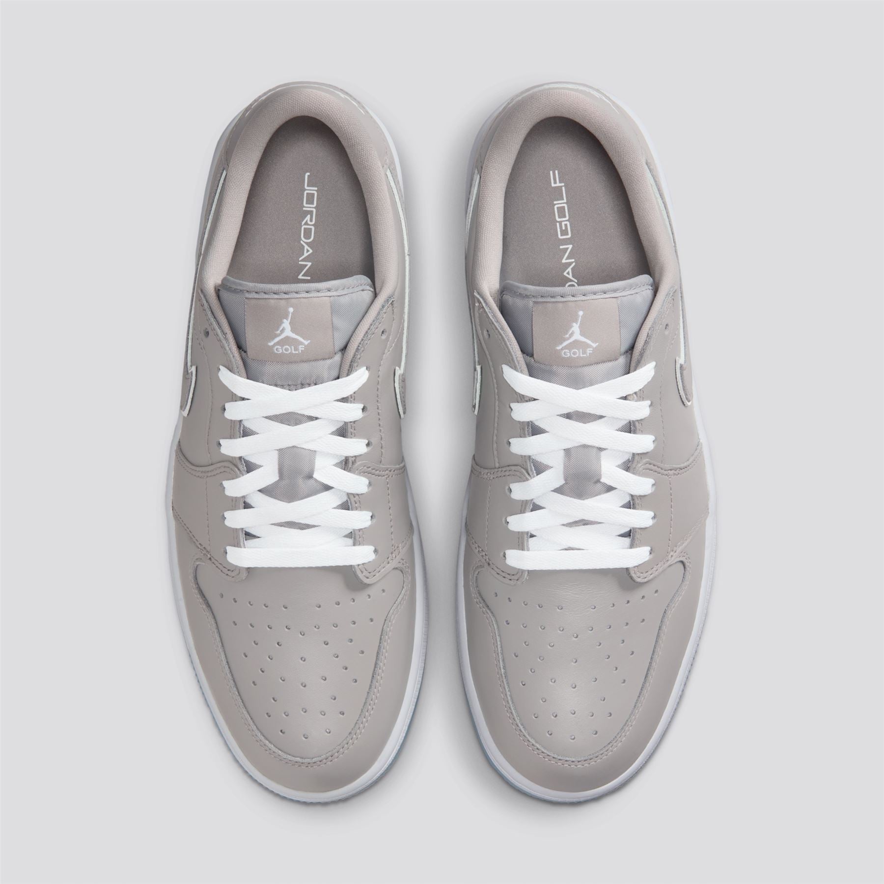 Jordan Golf Air Jordan 1 Low Spikeless Golf Shoe Medium Grey/White