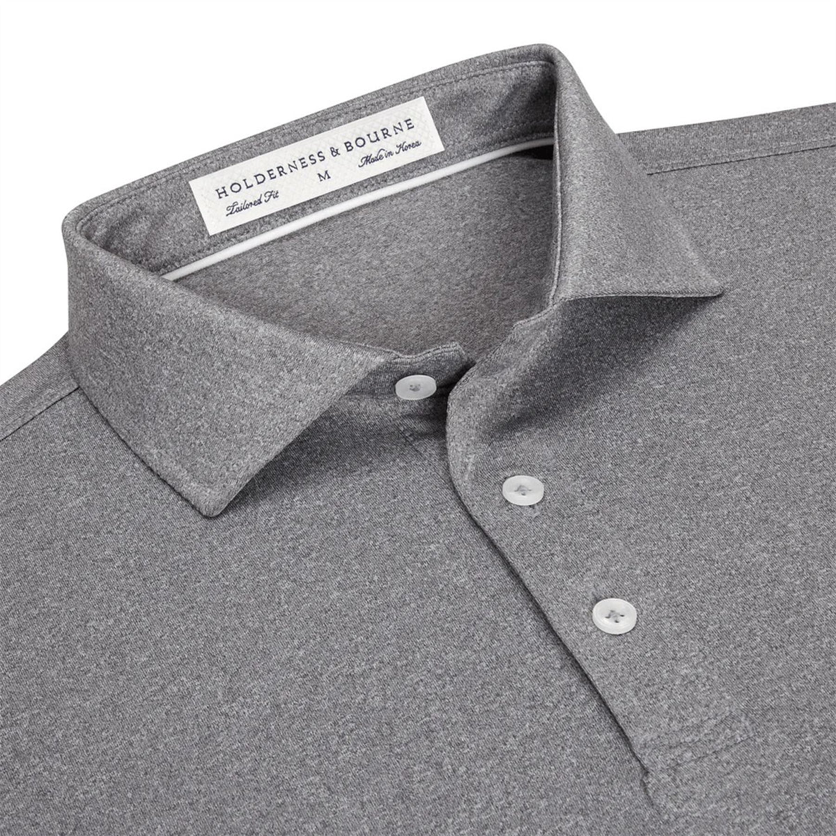 The Anderson Polo Heathered Gray