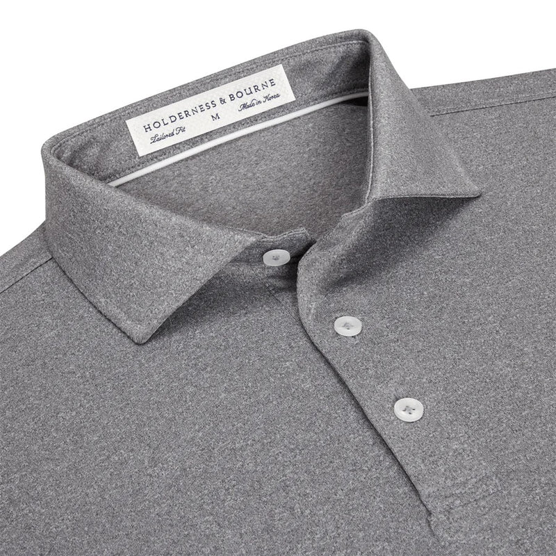 The Anderson Polo Heathered Gray