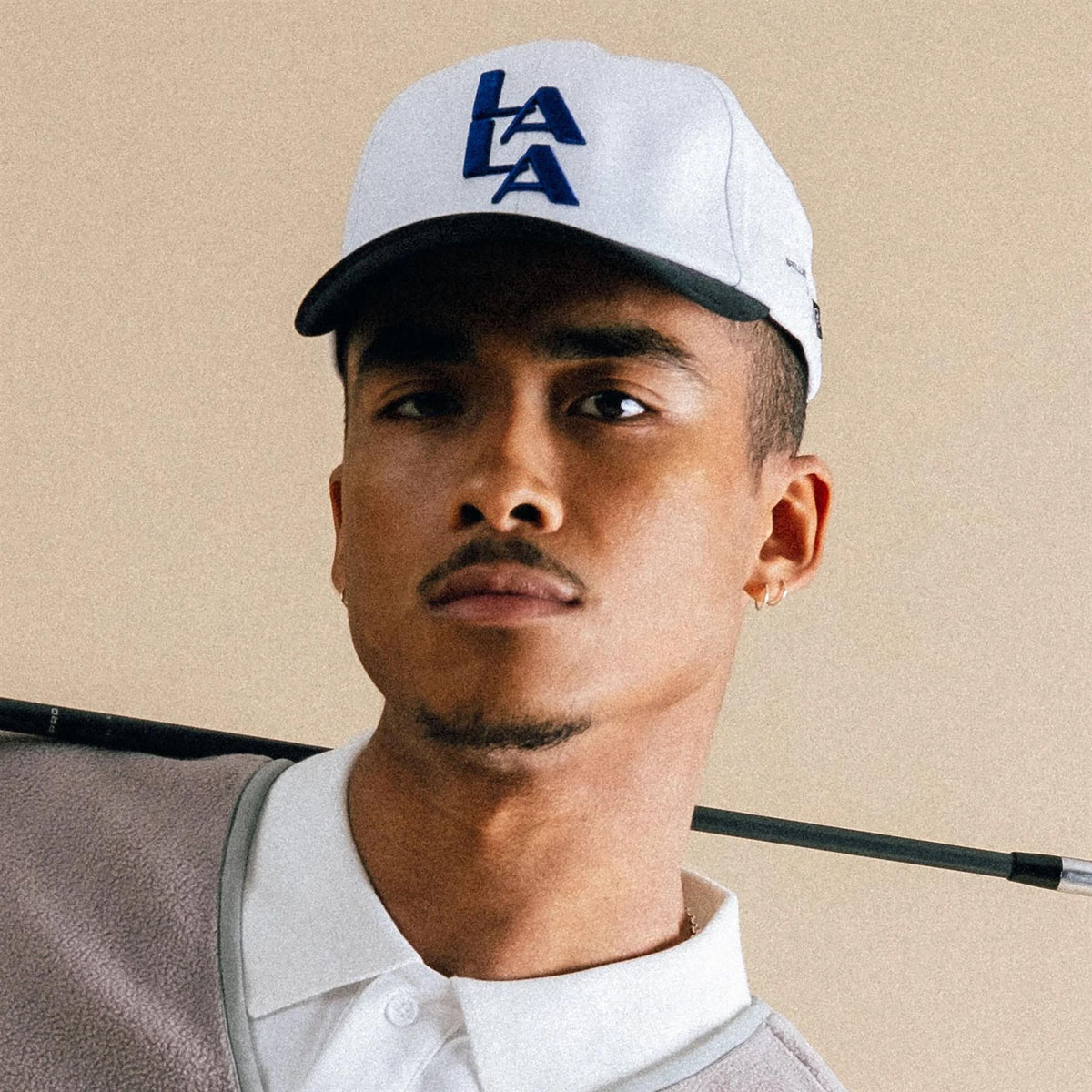 LA LA Snap Back Hat White