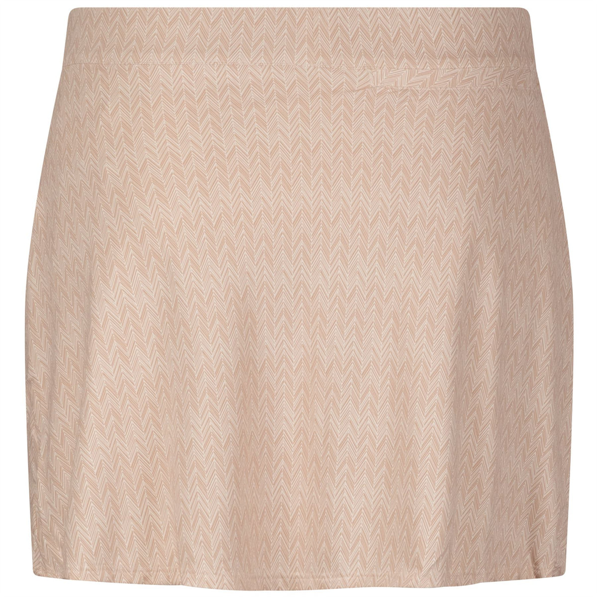 Womens Herringbone Print Sally Trim Skort Camel