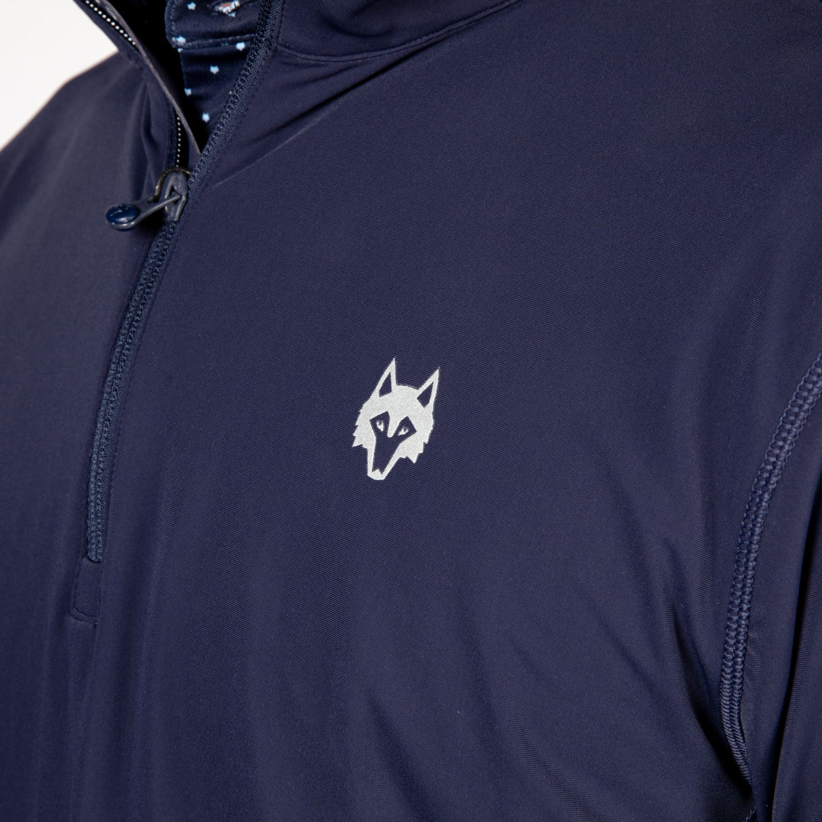 Tate Quarter Zip Maltese Blue