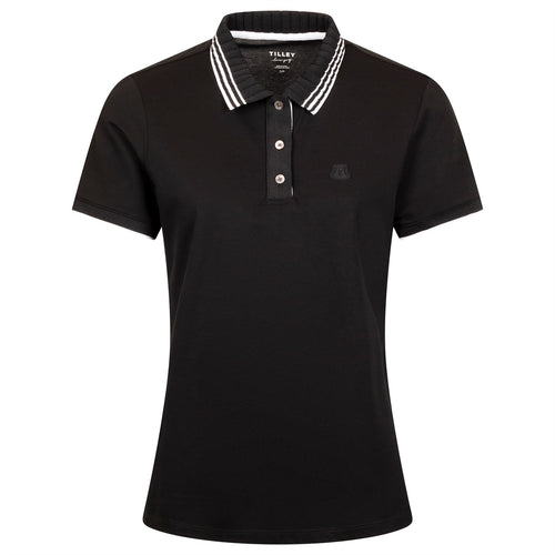 Womens Team Polo Black - AW24