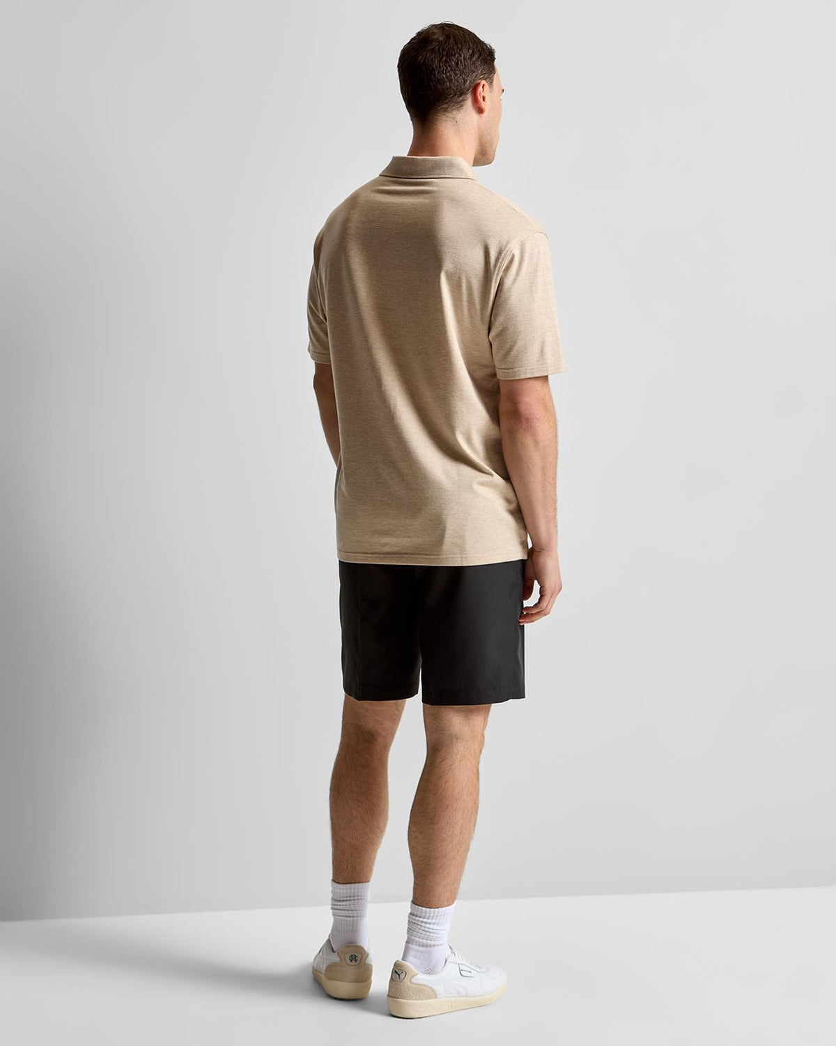 Excursionist Flex Herringbone Knit Polo Truffle