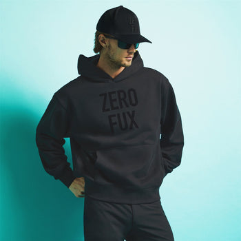 G/FORE Zero Fux Oversized French Terry Hoodie Onyx | Hoodies
