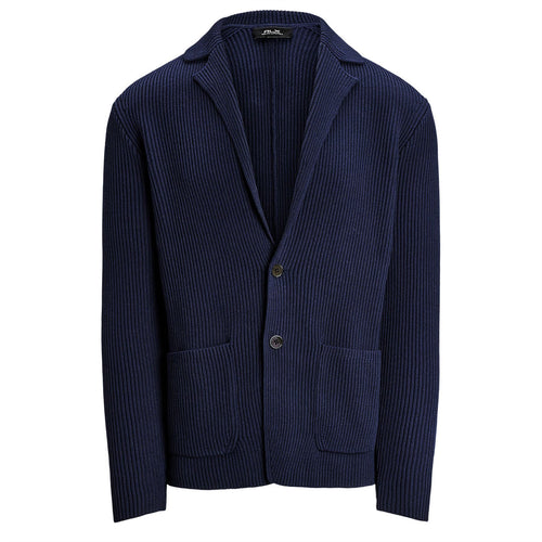 RLX Cotton Knit Cardigan Refined Navy - SS25