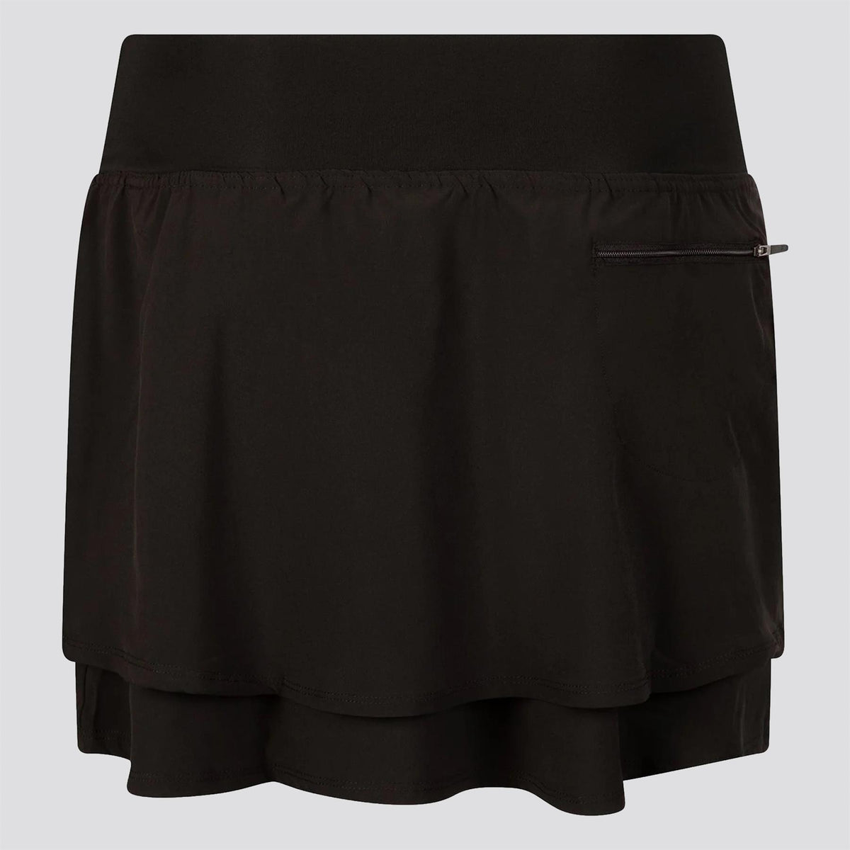 Womens Lightweight Woven Skort Black