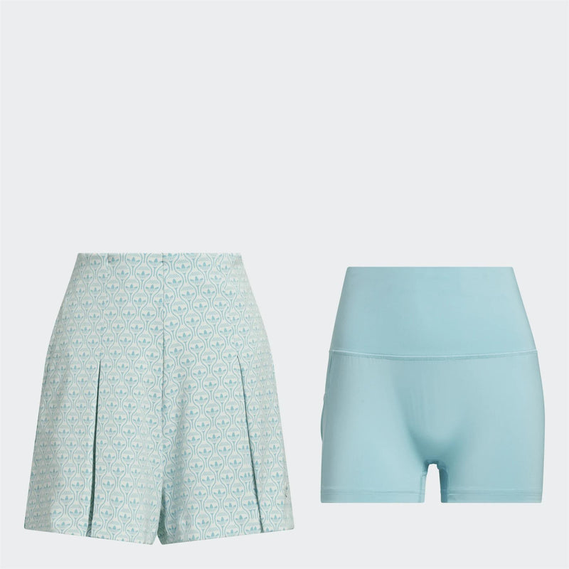 Womens Originals All Over Skort Chalk White/Light Aqua