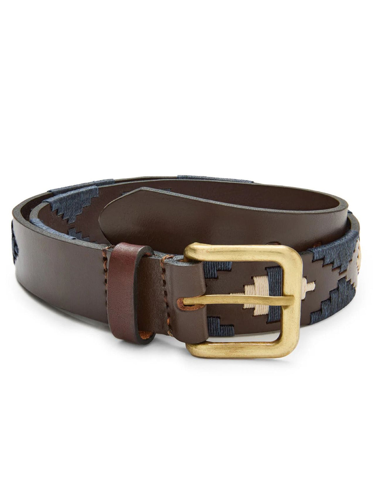 The Barker Belt Brown/Stone/Navy