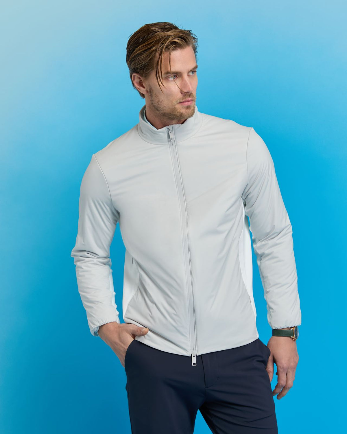 The Maverick Hybrid Stretch Jacket Nimbus