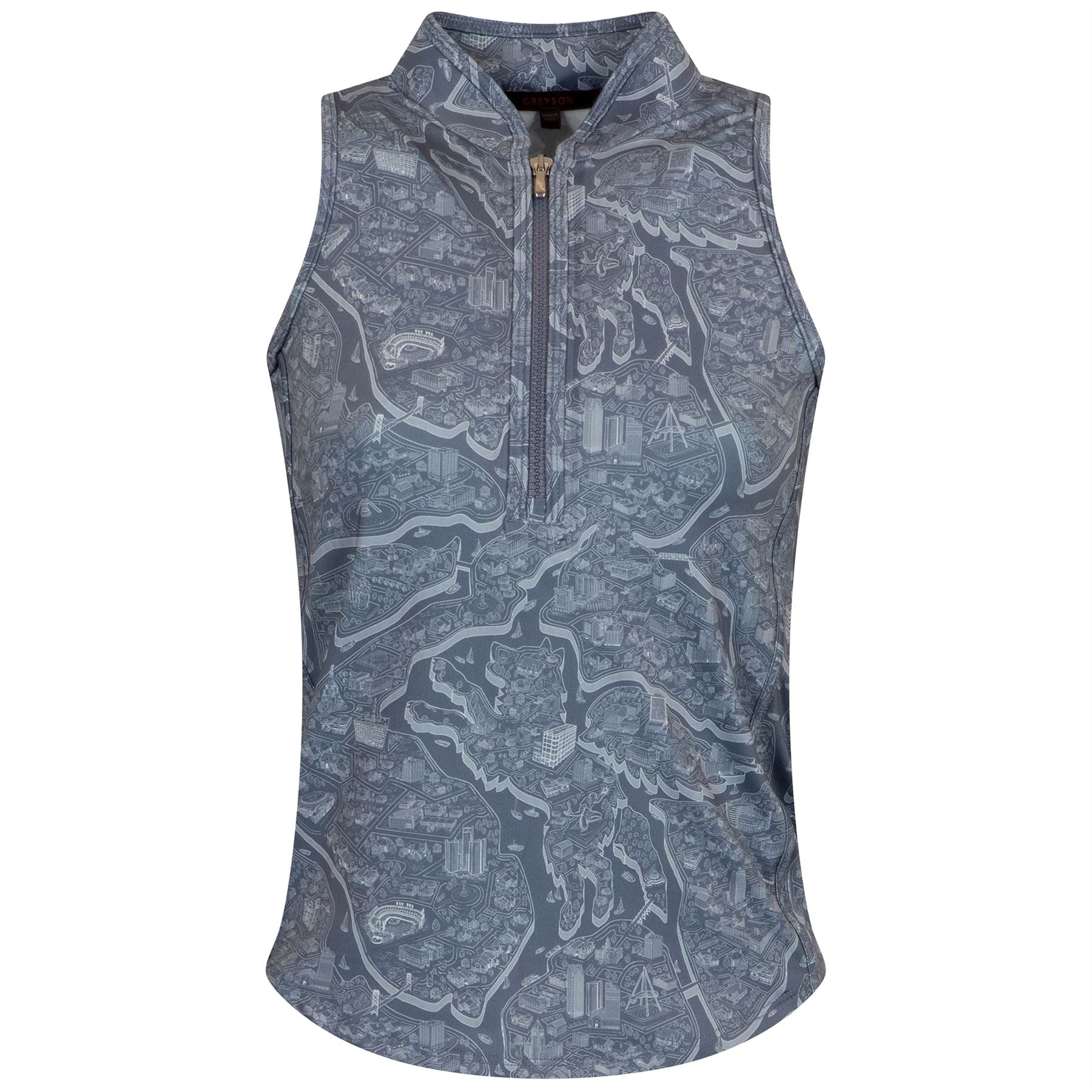 Womens Utopia SL Vesta Mock Neck Top Vintage Indigo