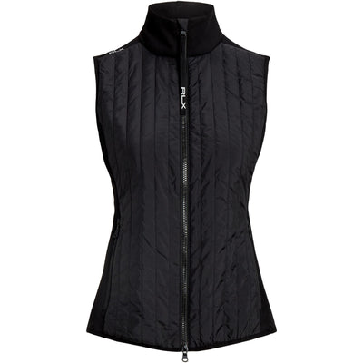 Womens Hybrid Performance Full-Zip Vest Black - 2024
