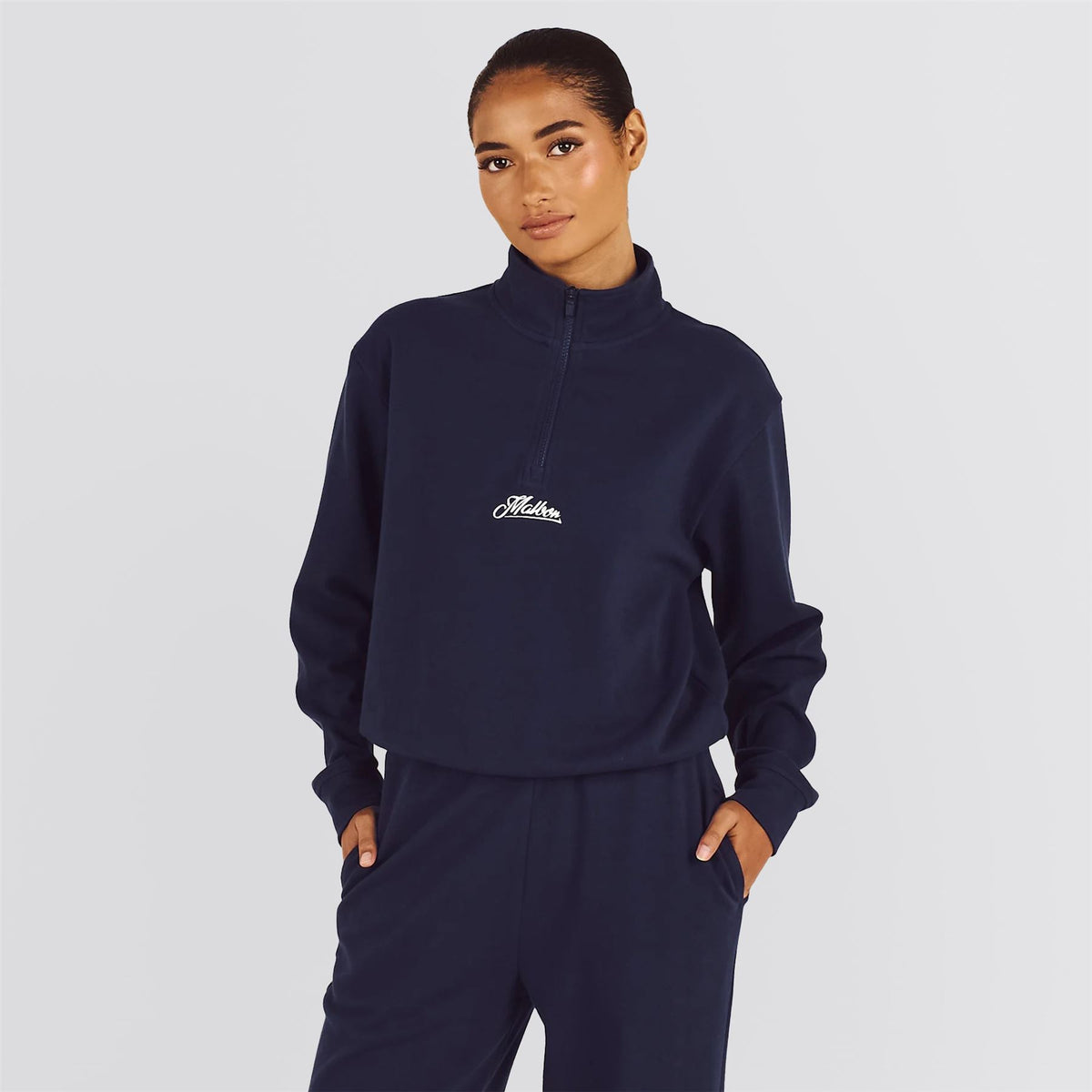 Womens Cleo Half Zip Sweatshirt Navy