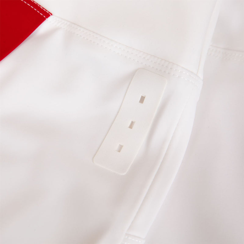 Womens Contrast Sport Skirt Off White/Red