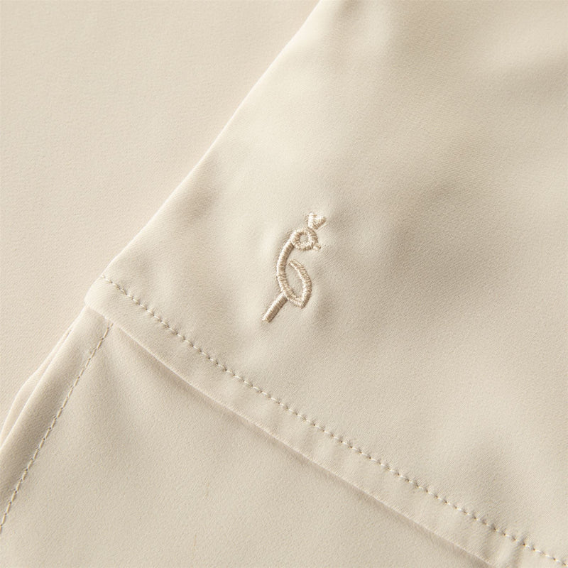 Womens Polo Bisque/Fire