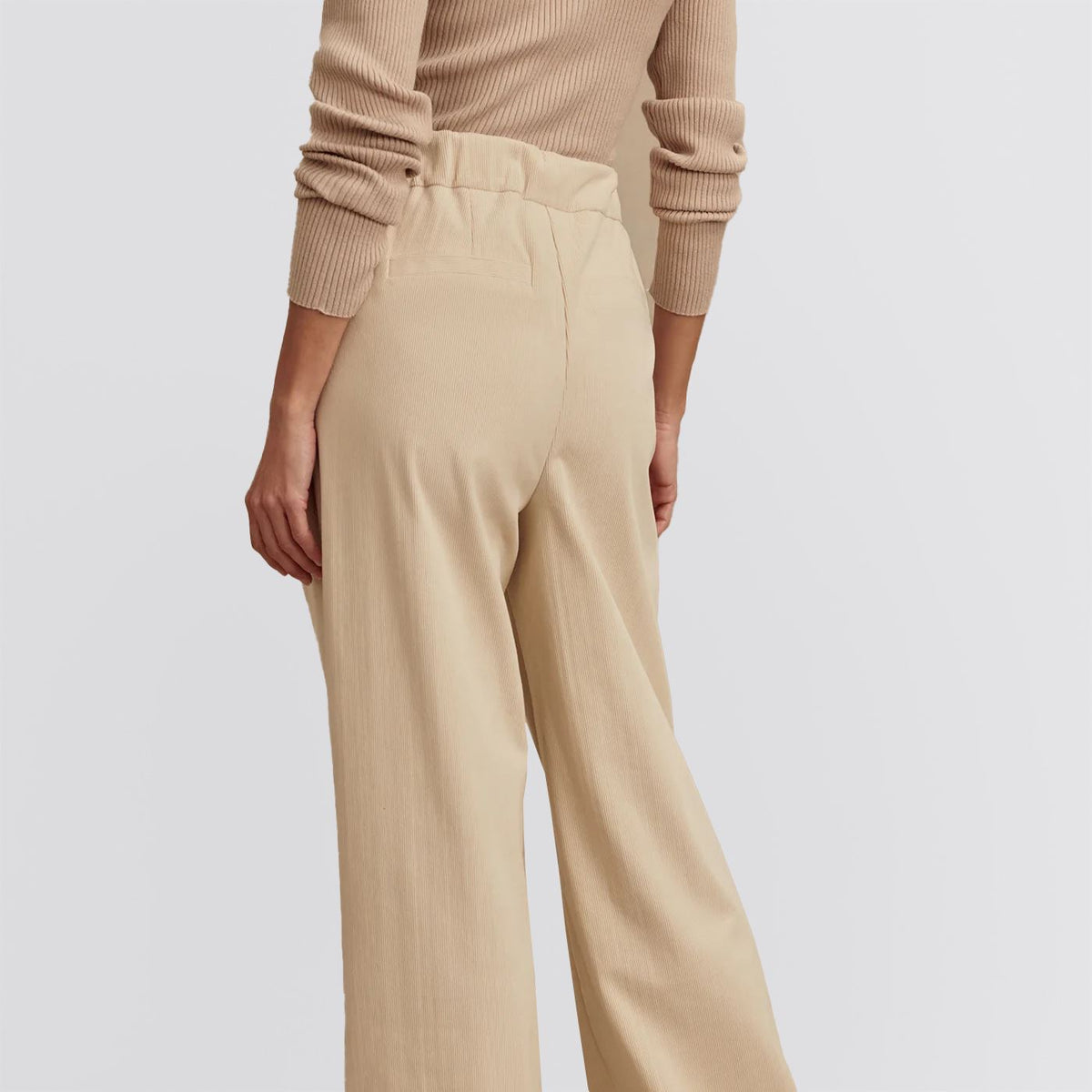Womens Rocio Wide Leg 29.5 Inch Pants Birch