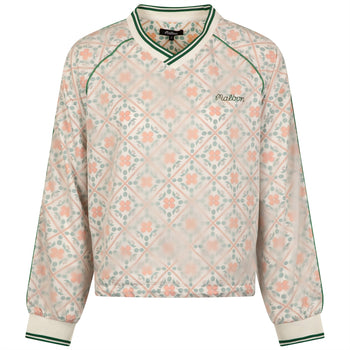 Malbon Golf Alessia Windbreaker Pullover Ivory Multi