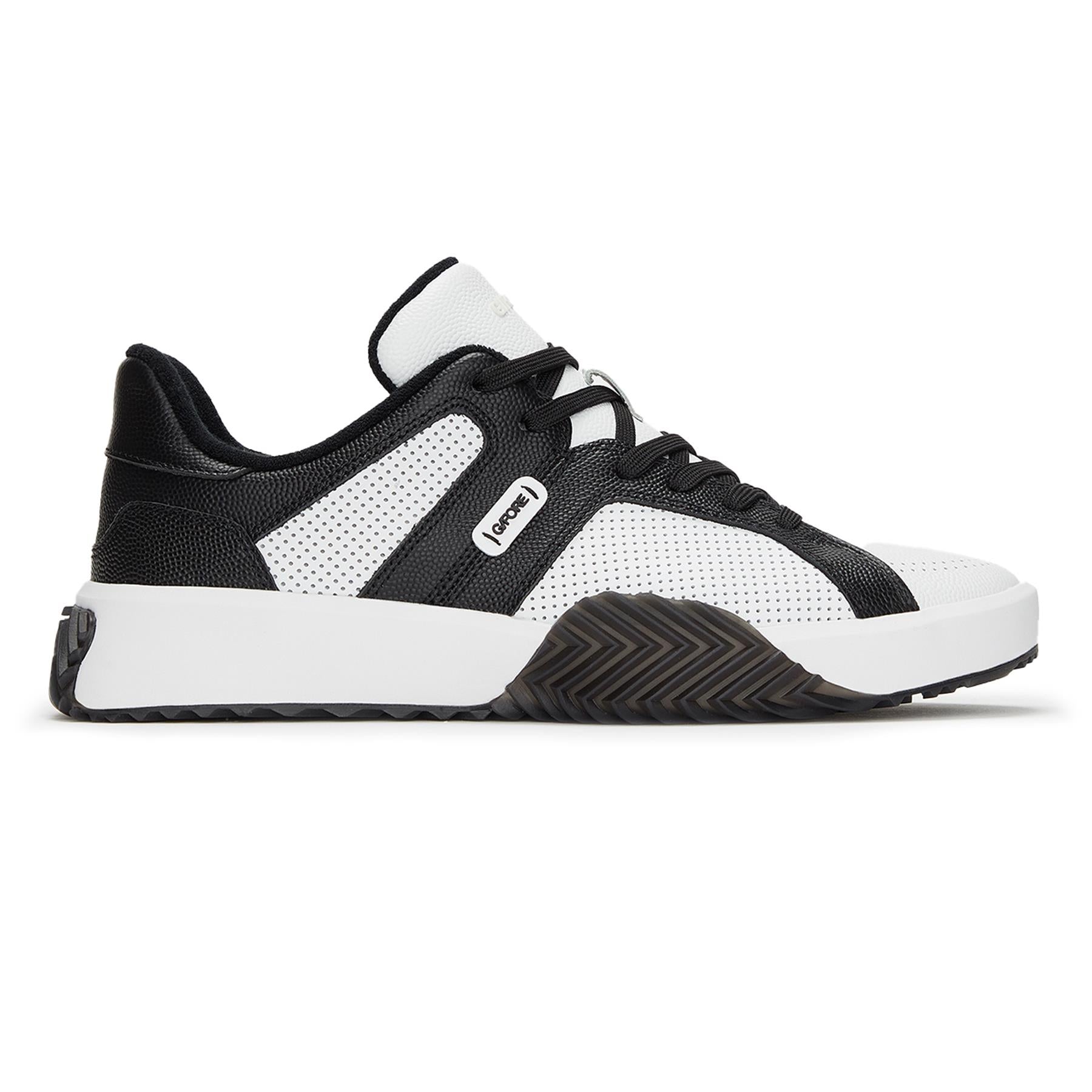 G/FORE G.112 Leather Street Shoes Onyx/Snow | TRENDYGOLF USA