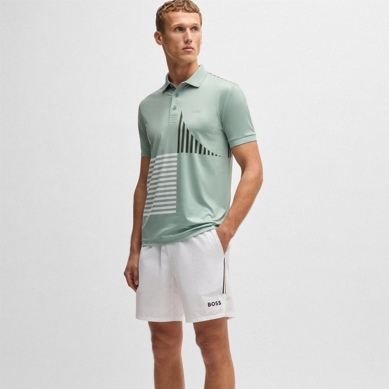 Paddy Striped Cotton 1 Polo Open Green