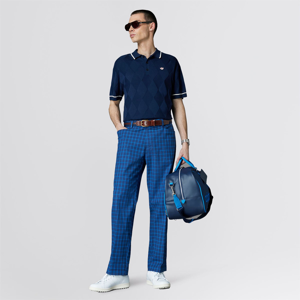 Leather Golf Belt Night Indigo