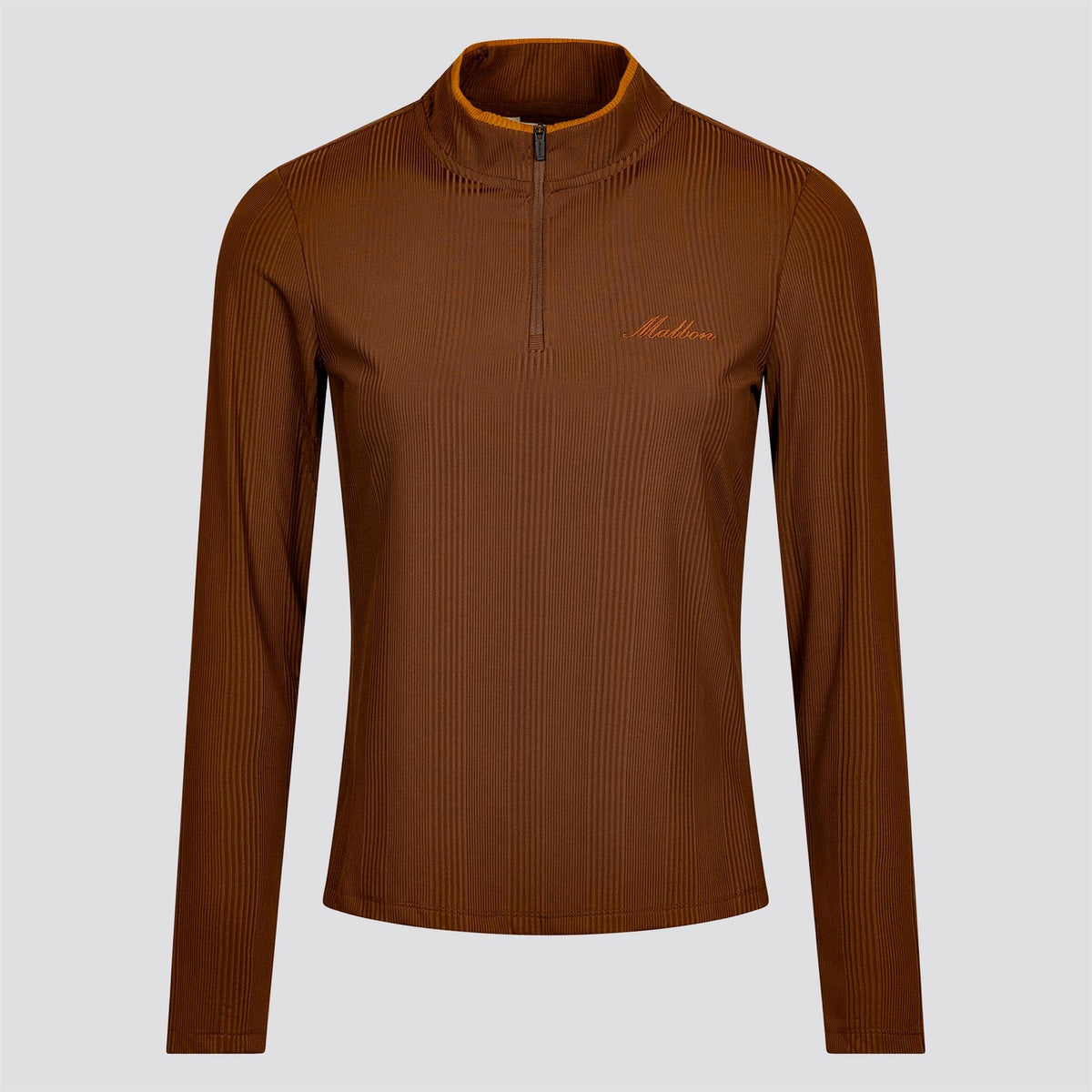 Womens Kelly Mockneck Mid Layer Mahogany
