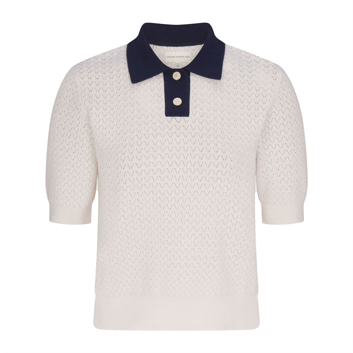 Womens Christy Polo Pinky White/Legacy Navy