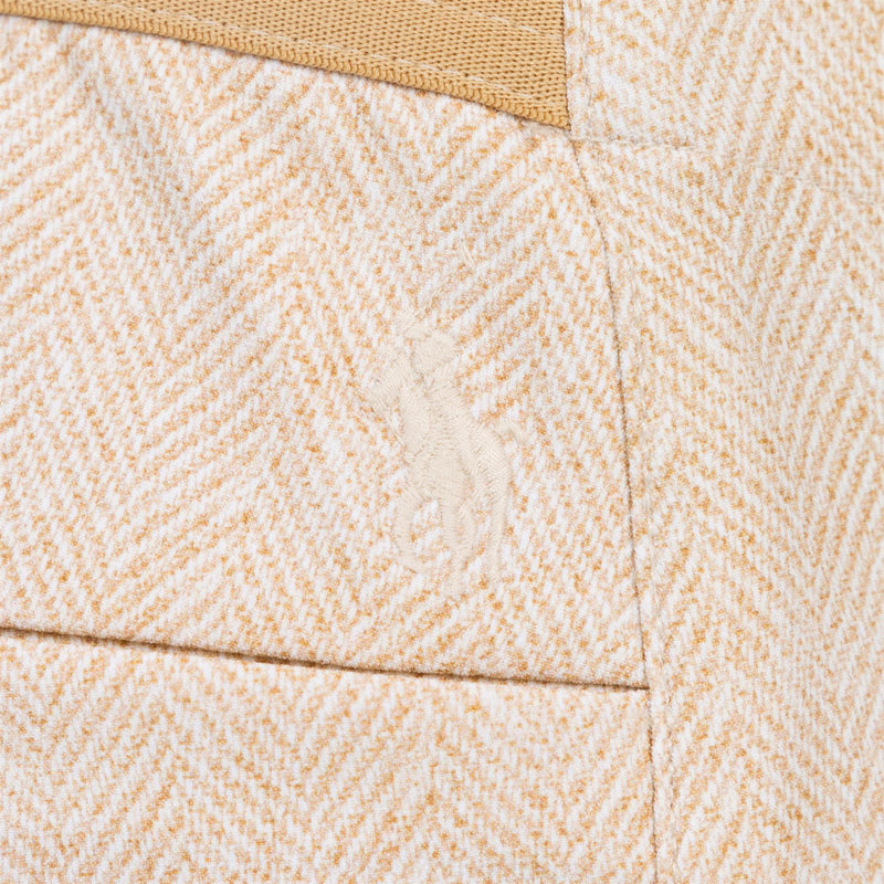 Womens Slim Fit Herringbone Stretch Pant Tan Herringbone Multi