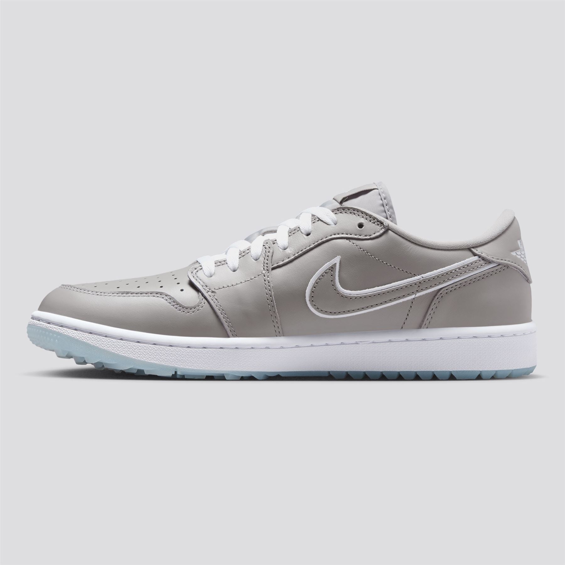 Air Jordan 1 Low Spikeless Golf Shoe Medium Grey/White/Blue Tint
