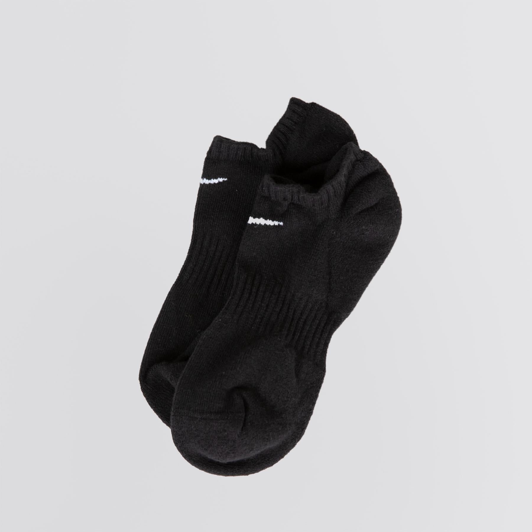 Everyday Cushioned Training No Show Socks 3 Pack Black