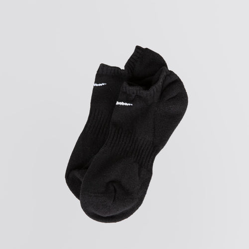 Everyday Cushioned Training No Show Socks 3 Pack Black