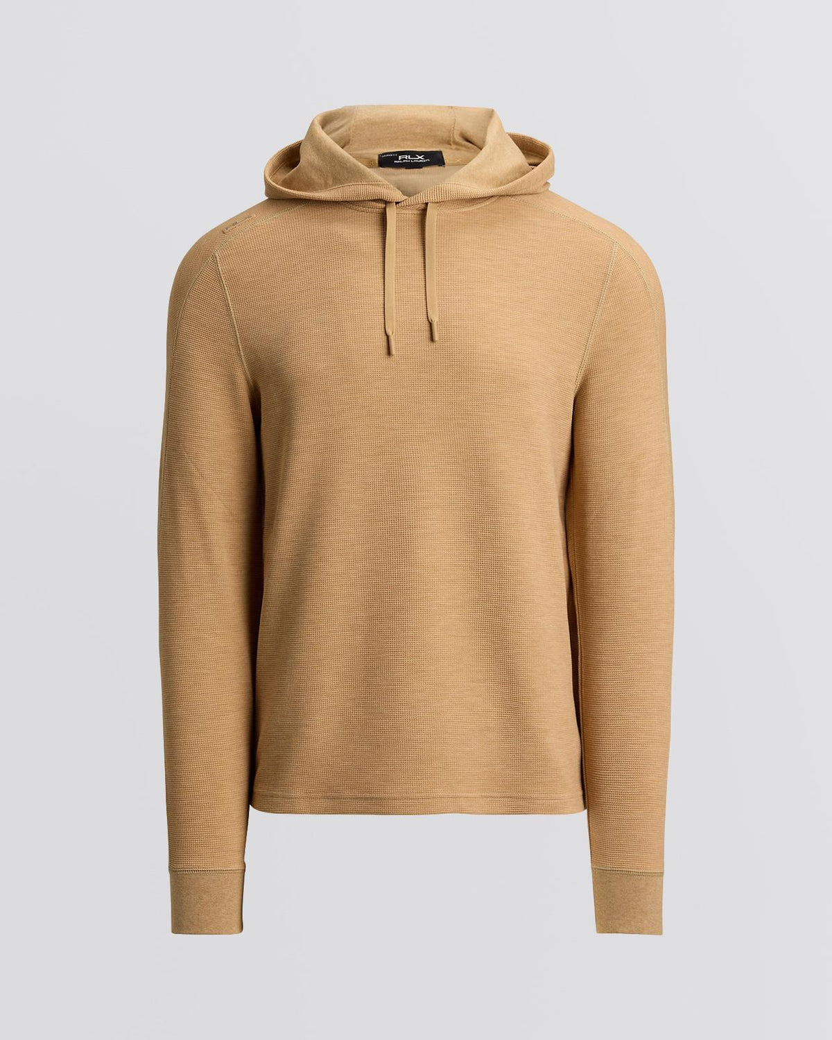 RLX Performance Tech Waffle Knit Hoodie Classic Camel Heather