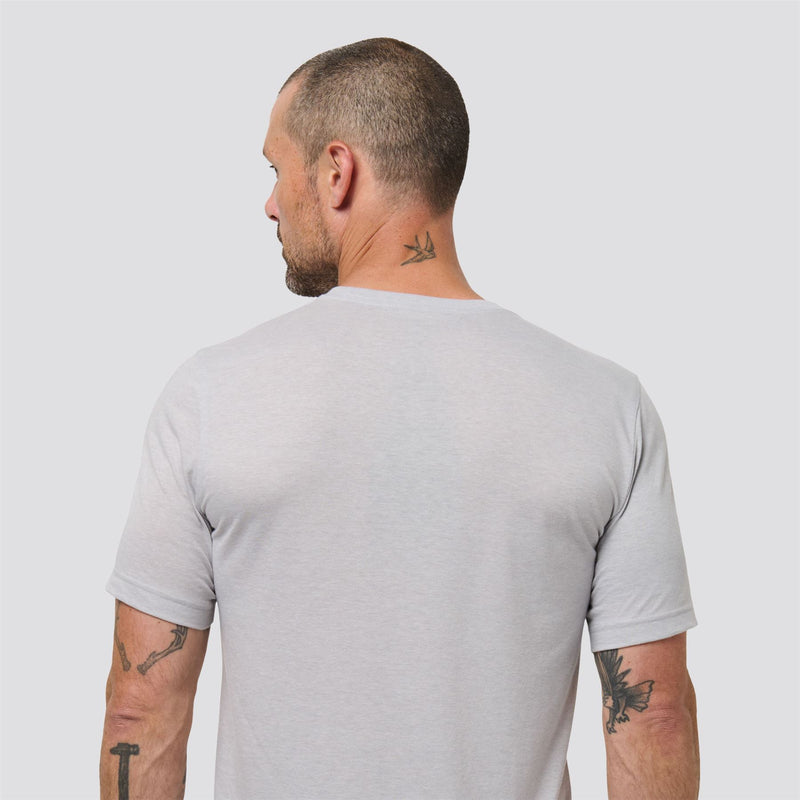 Shorts Layover Tee Heather Light Grey