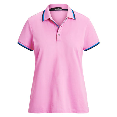Womens Tailored Fit Jersey Polo Shirt Pnk Flamingo/Spa Royl/Navy - SS23