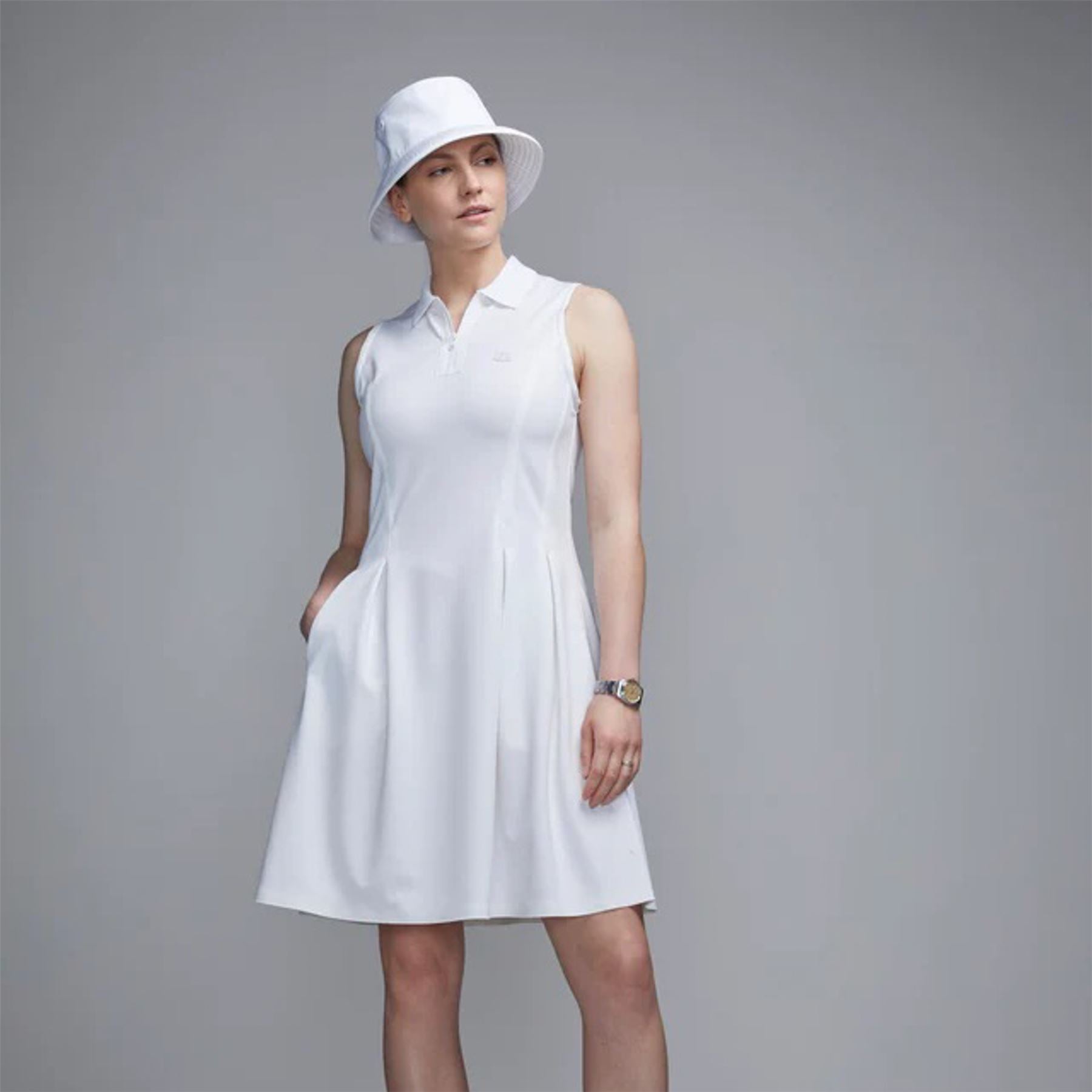 Womens Polo Dress White