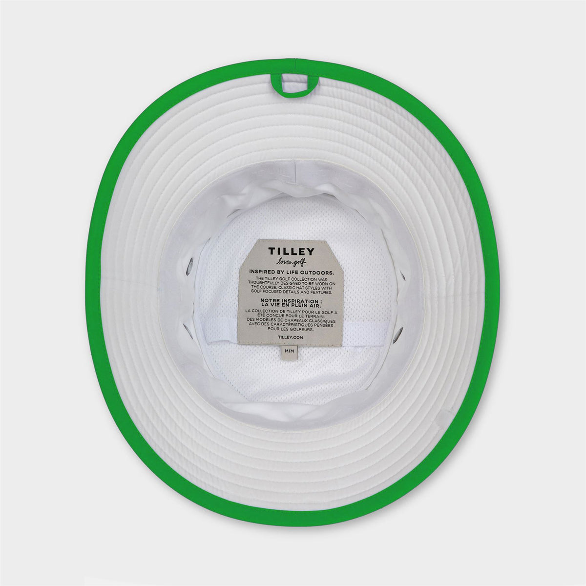 Tilley Wide Brim Bucket Hat White/Green