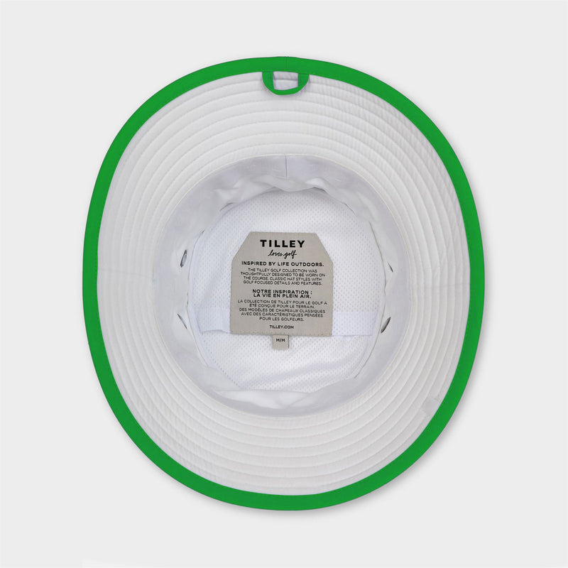 Tilley Wide Brim Bucket Hat White/Green